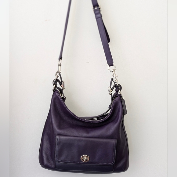 Leather coach purse - Picture 3 of 9